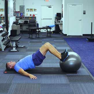Physio Ball Hamstring Curls